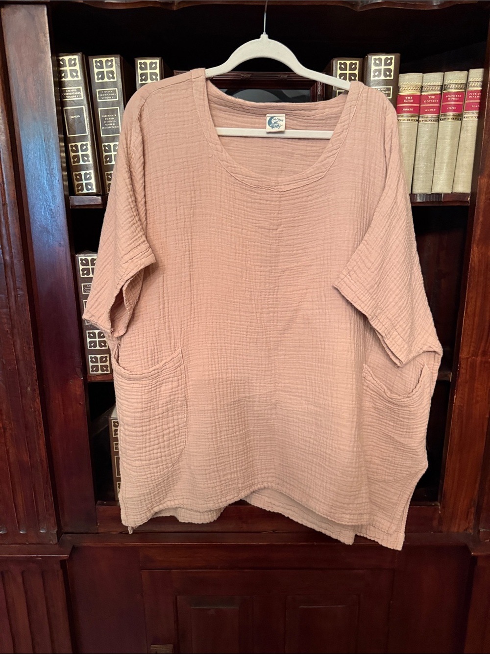 Jaded Gypsy. Plus topchild of mine Blush Pink Cotton Gauze Tunic Top with Pocket